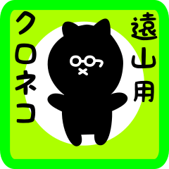 black cat sticker for tooyama