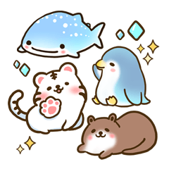 Animal every day Sticker Loose A