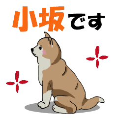 小坂さんが使う名前スタンプ 子犬イラスト Line スタンプ Line Store