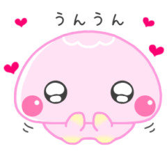 Pink jellyfish everyday greeting