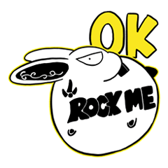 Rock zodiac sticker  (rabbit version)
