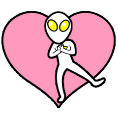Alien [moving constellation sticker]