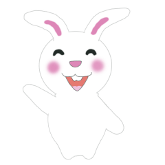 White rabbit greetings