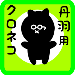 black cat sticker for niwa