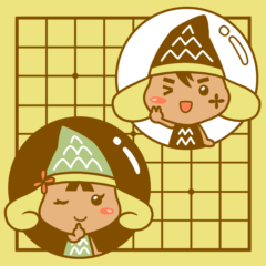 Takenoko Igo Kyokai mascots Sticker