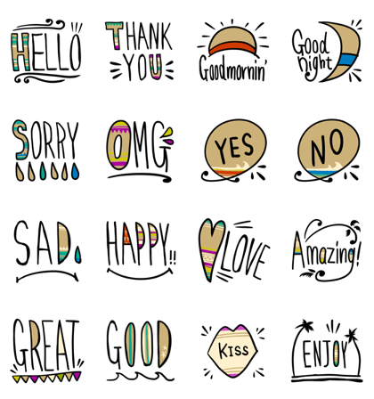 Simple!Sticker!