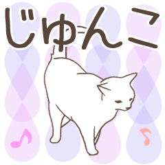 Junko name sticker3