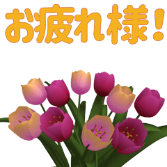 Greetings with flowers.