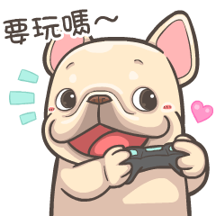 French Bulldog PIGU-Animated Sticker 25