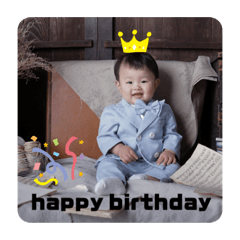 写真で作ったLINEスタンプです