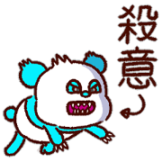 colorful panda message5(Japanese ver)