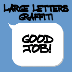 Large letters graffiti
