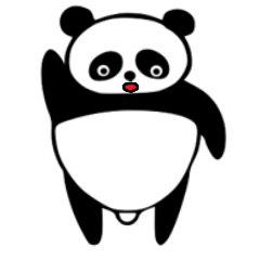 Funny panda Sticker