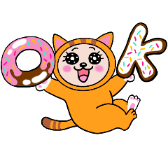 Cat costume animation sticker