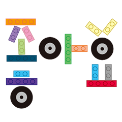 Kids made toy block message
