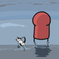 เรดและผองเพื่อนพร้อมกับแมวมีเสียง