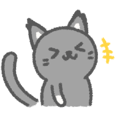 Soft black cat x default sticker Sticker