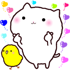 White  Cat Neko-chan : for everyday use