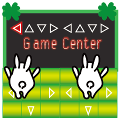 Game center rabbit funya pop up