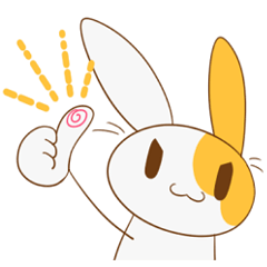 Yellow heart rabbit