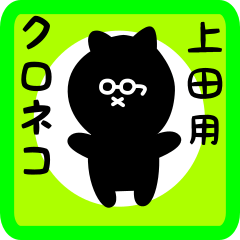 black cat sticker for ueda