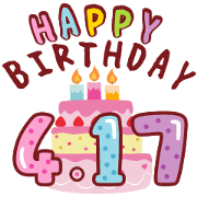 Happy Birthday Cake April 17 to 30