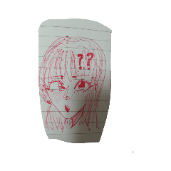 作者畫的很爛的紅筆少女:3