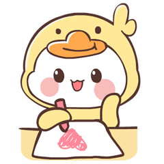 Chibi Duckling! (Big Sticker)