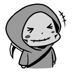 Q Grim reaper stickers