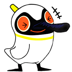 Spoonbill tribute to LINE stickers
