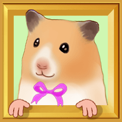 Pop-up stickers of Pets(Golden Hamster)