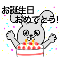sleepy rabbit sticker22