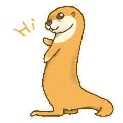 lovely cute otter