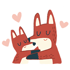 Foxes' Happy Life