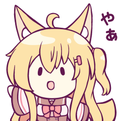 Fox Girl and Happy Friends Stickers