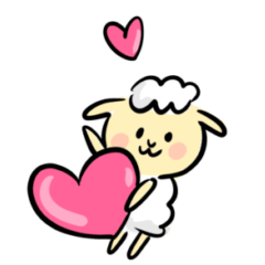 Polite sheep honorific sticker