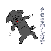 My dog KURO. He's always hungry.