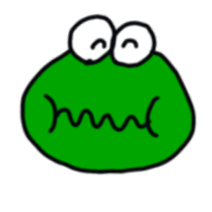 Frog's Kagoshima dialect stamp