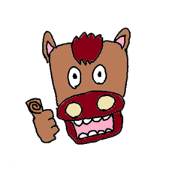 Funny horse