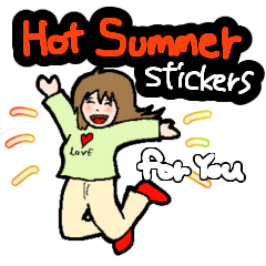 Hot Summer stickers