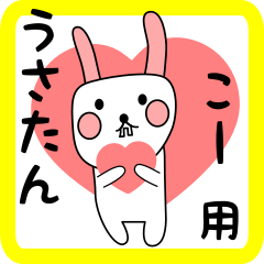 こー用 シロウサけいたん