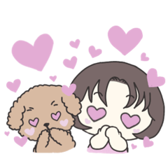 kawaii brown toy poodle