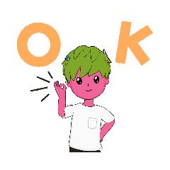 green boy sticker