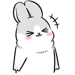 Machiko rabbit (homage sticker)
