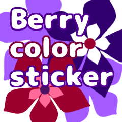 Berry color sticker english ver