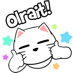 White Weird Cat: fun chat on OpenChat