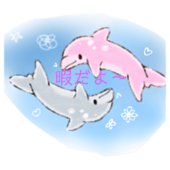 Cheerful dolphin's