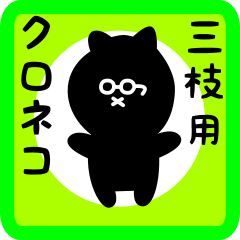 black cat sticker for mieda