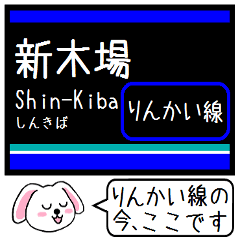 Inform station name of Rinkai line