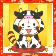 Rascal New Year's Big Stickers